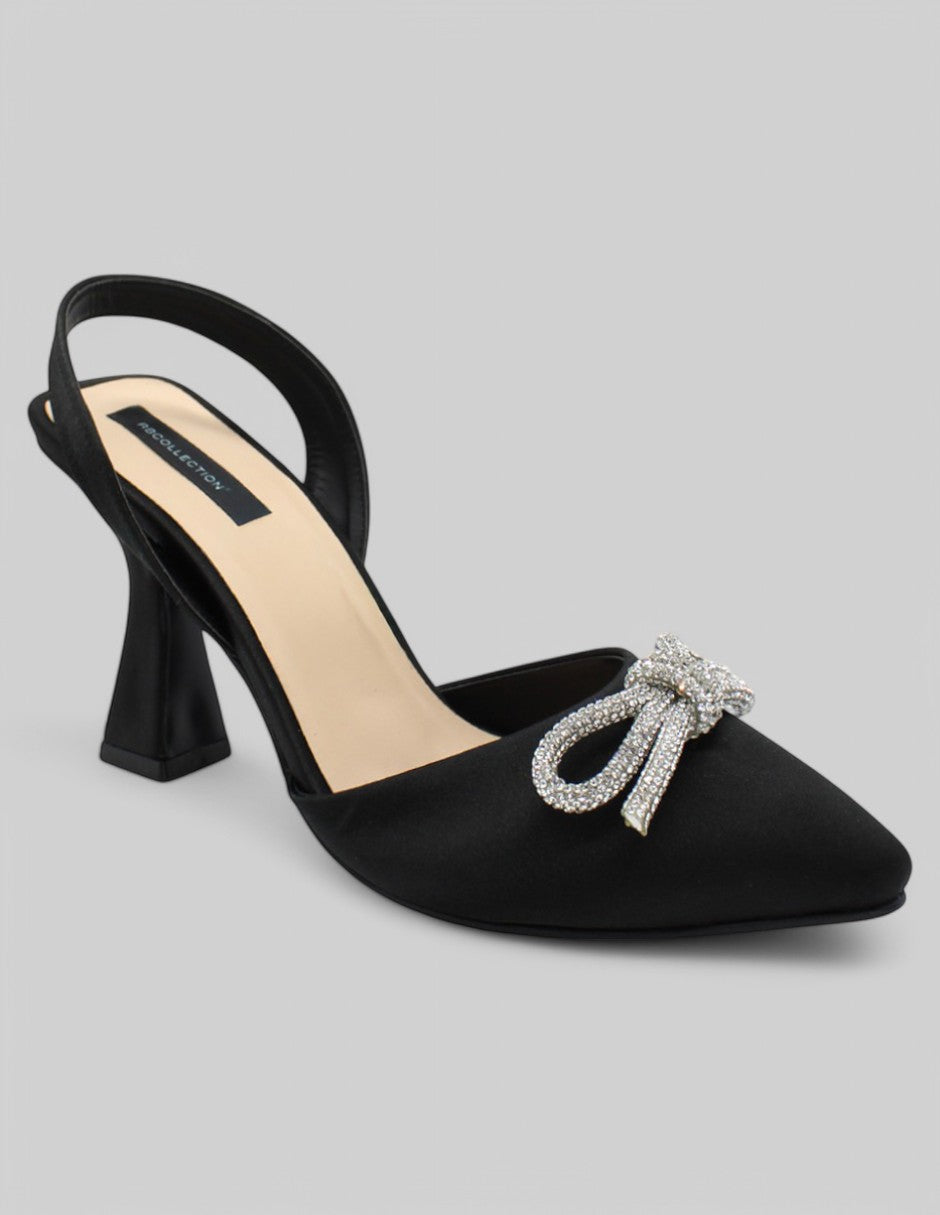 Zapatillas Exterior Textil Color Negro Con Plata Para Mujer De RBCOLLECTION