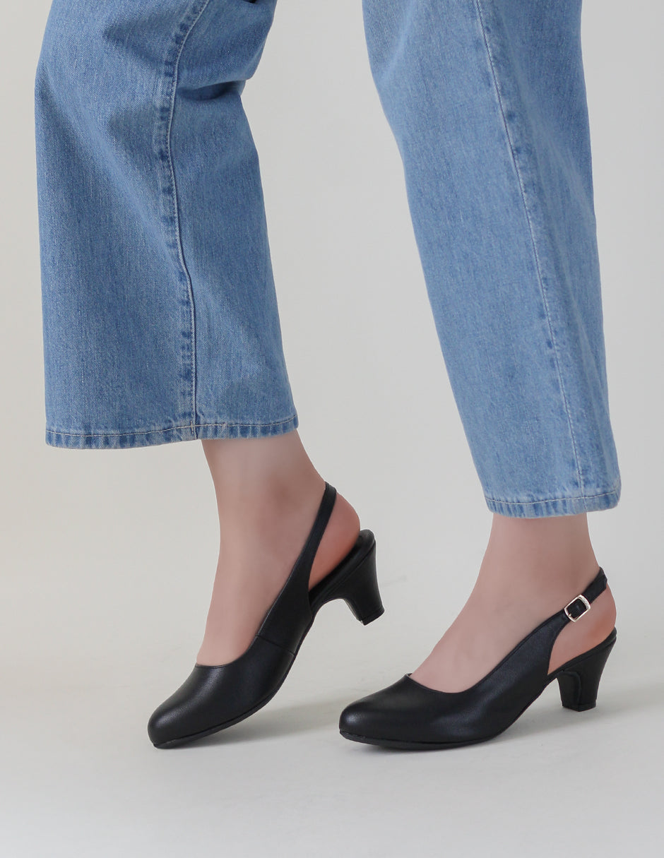 Zapatillas Lady en Piel vegana – Negro