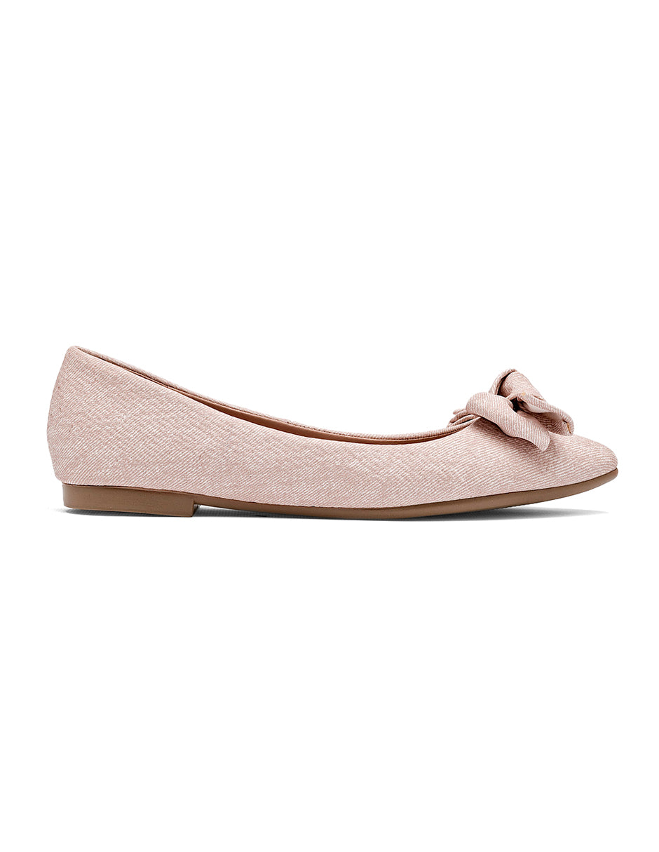 Flats puntales Color Beige  Para Mujer De RBBASICS