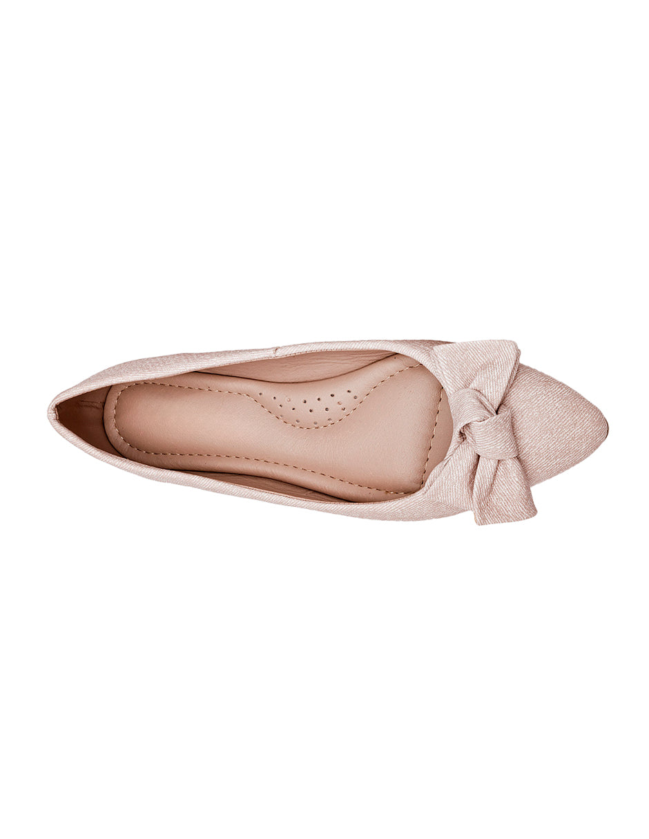 Flats puntales Color Beige  Para Mujer De RBBASICS