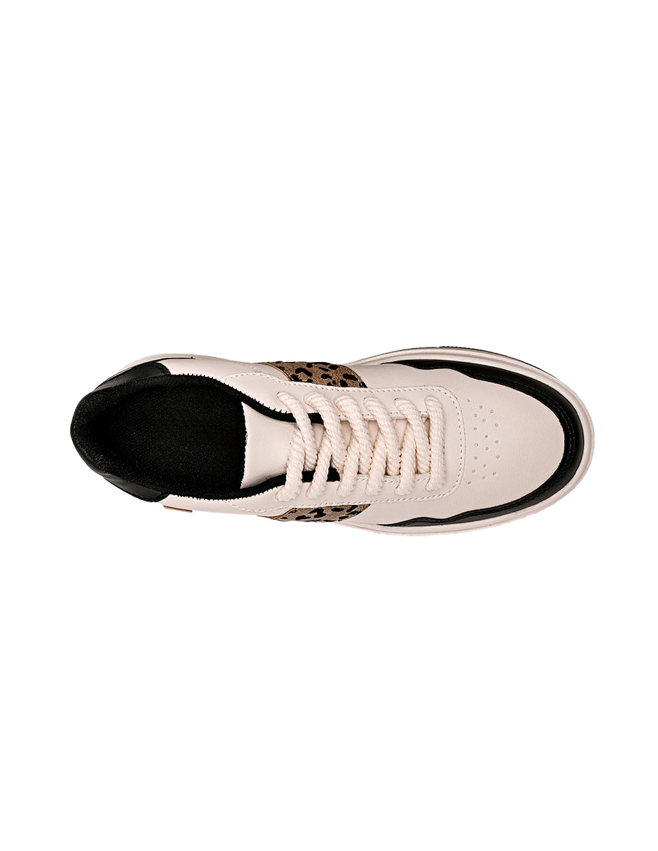 Tenis con cordones Color Late Para Mujer De RBCOLLECTION