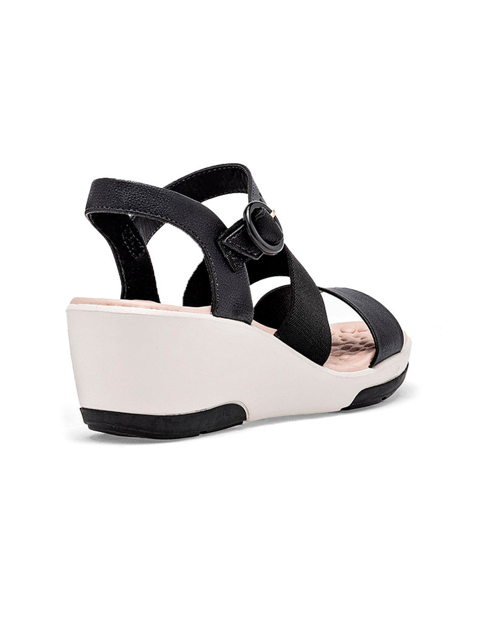 Sandalias con plataforma Color Negro Para Mujer De RBCOLLECTION