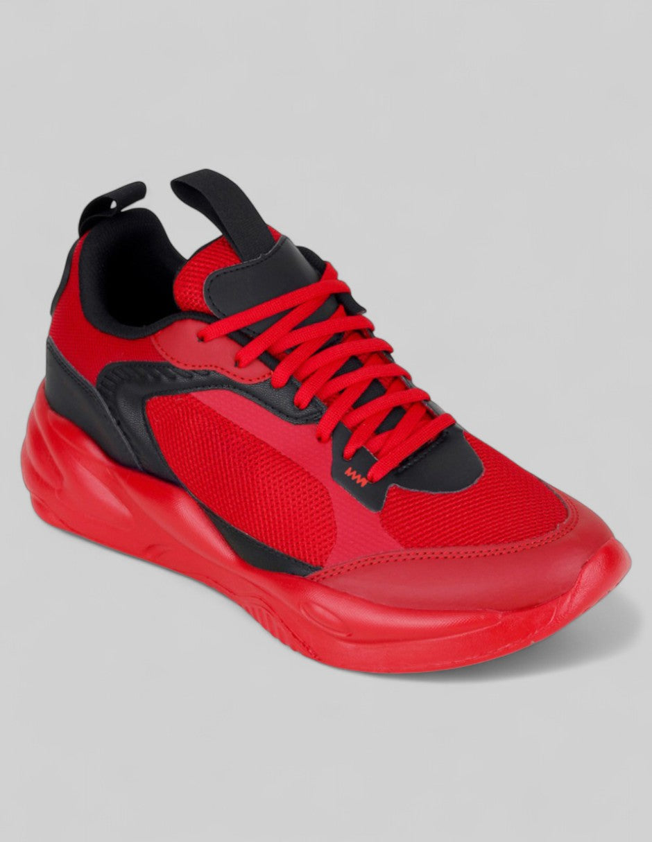 Tenis tipo deportivo   Agle en Textil – Rojo