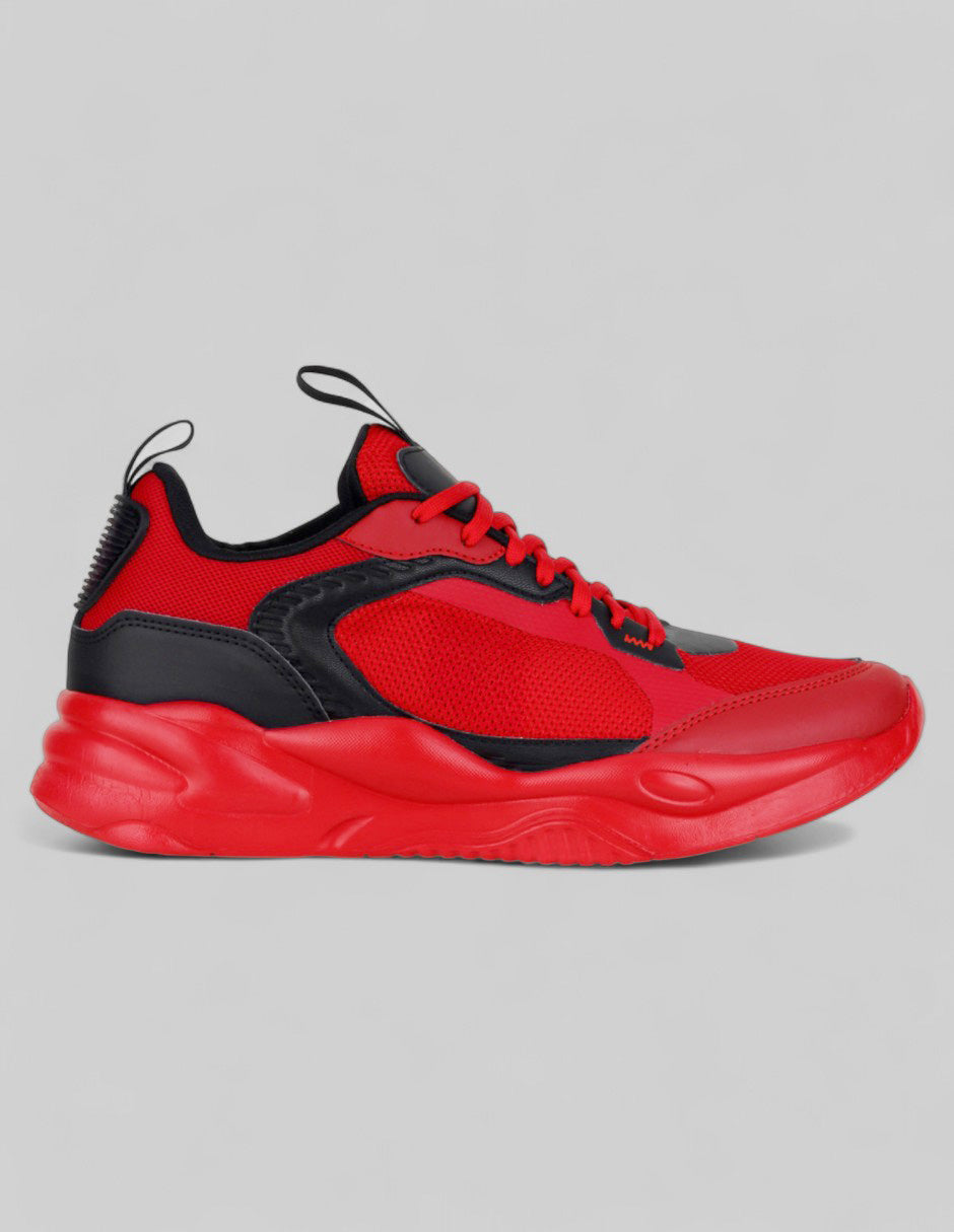 Tenis tipo deportivo   Agle en Textil – Rojo