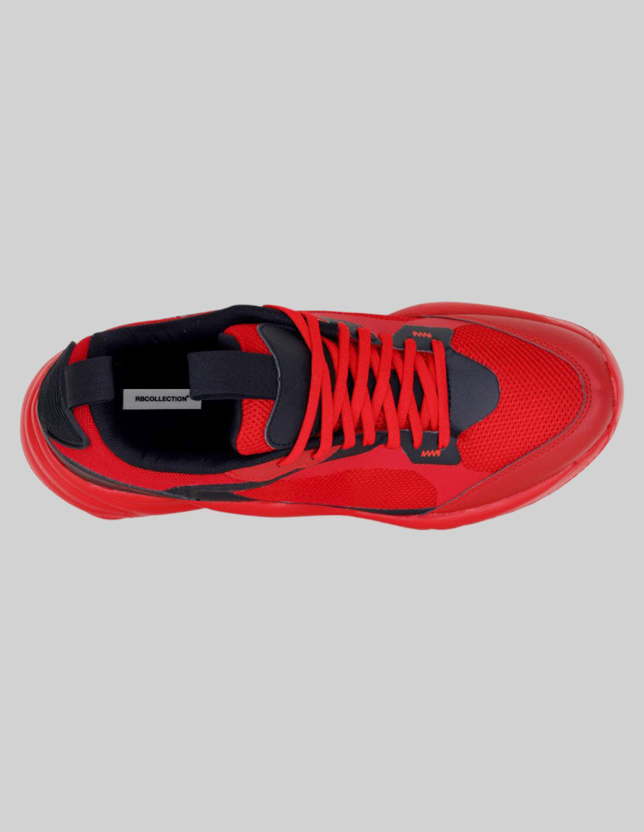 Tenis tipo deportivo   Agle en Textil – Rojo