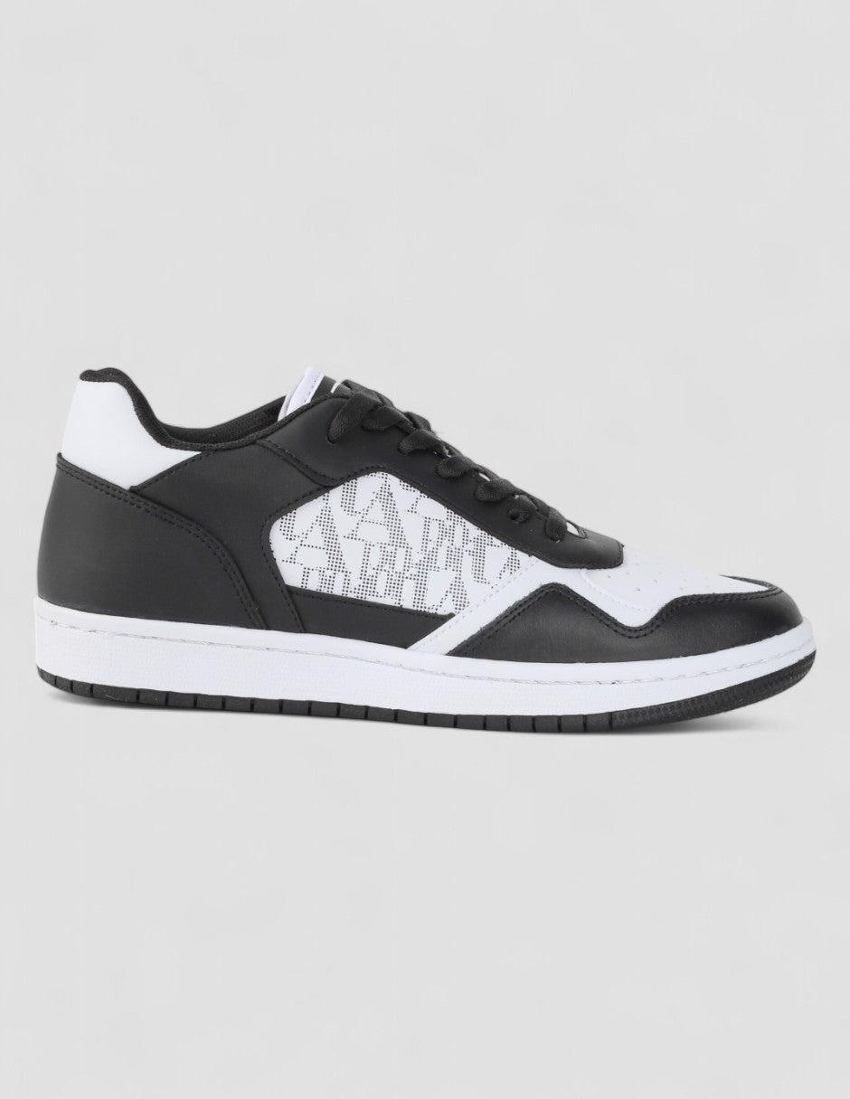 Tenis con cordones Exterior Piel vegana Color Negro Para Mujer De RBCOLLECTION