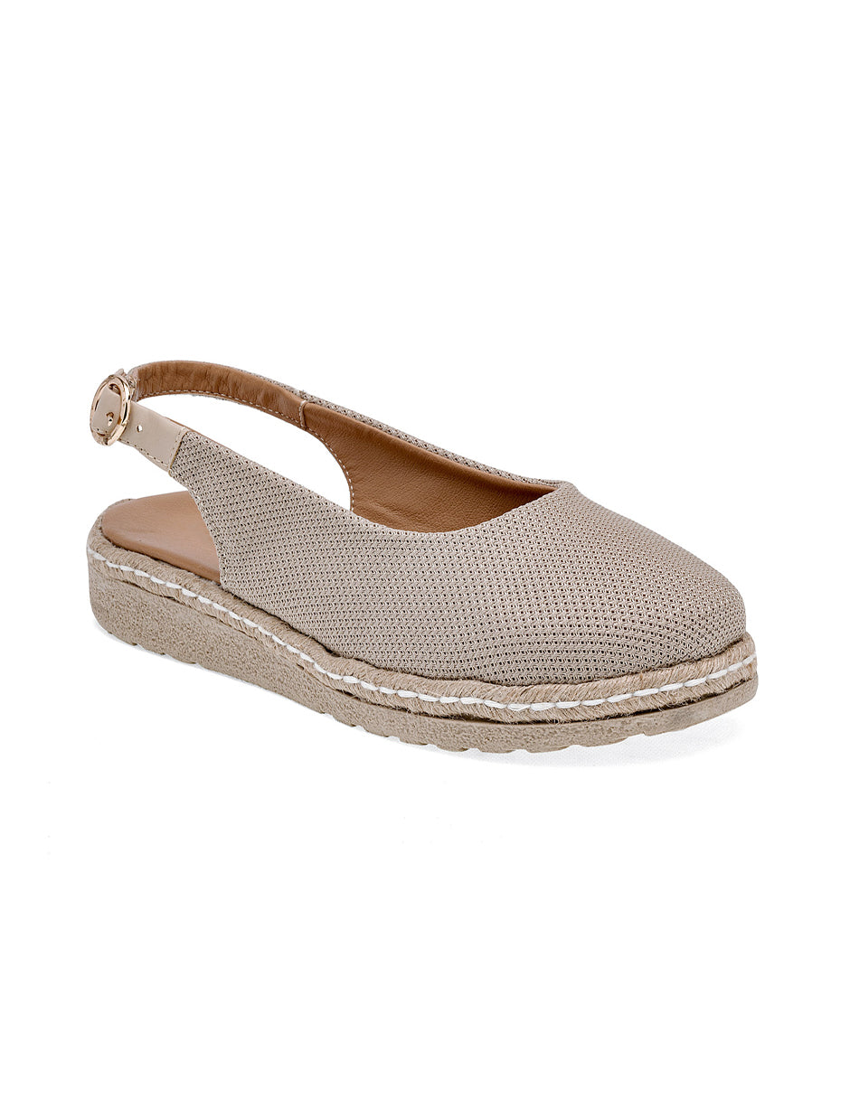 Alpargatas Color Beige  Para Mujer De RBBASICS