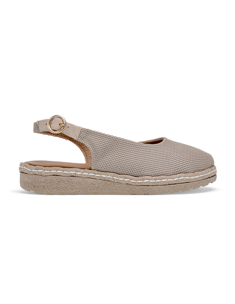 Alpargatas Color Beige  Para Mujer De RBBASICS