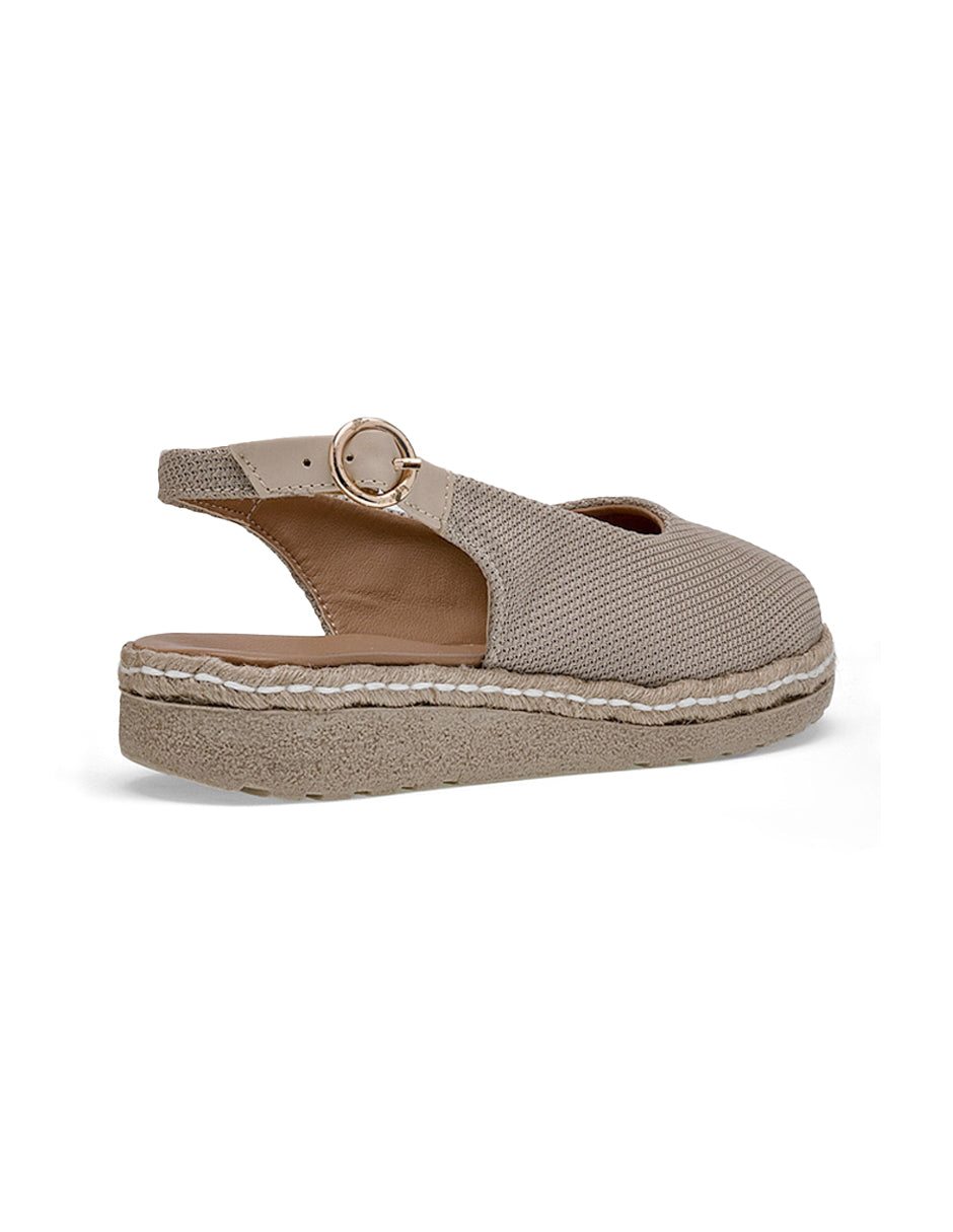 Alpargatas Color Beige  Para Mujer De RBBASICS