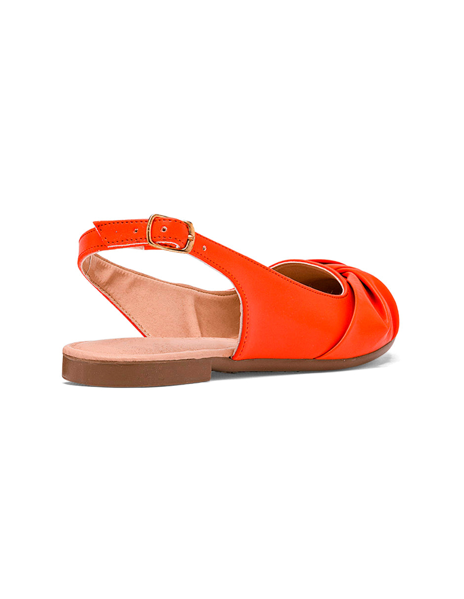 Flats puntales Color Naranja Para Mujer De RBBASICS