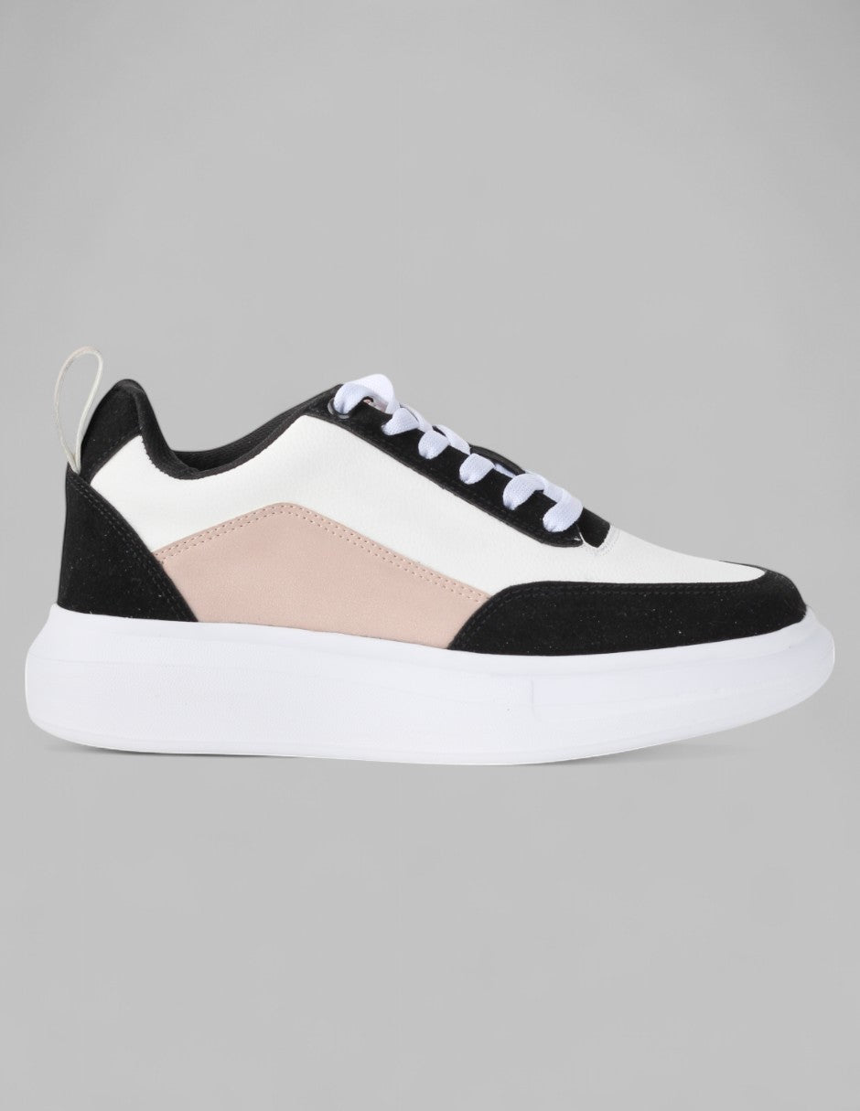 Tenis con cordones Exterior Piel vegana Color Multicolor Para Mujer De RBCOLLECTION