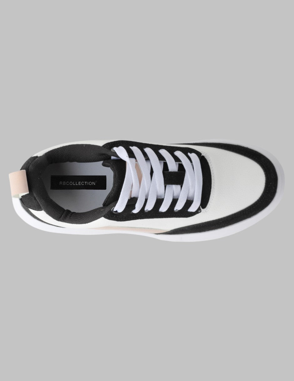 Tenis con cordones Chunk Piel vegana - Multicolor