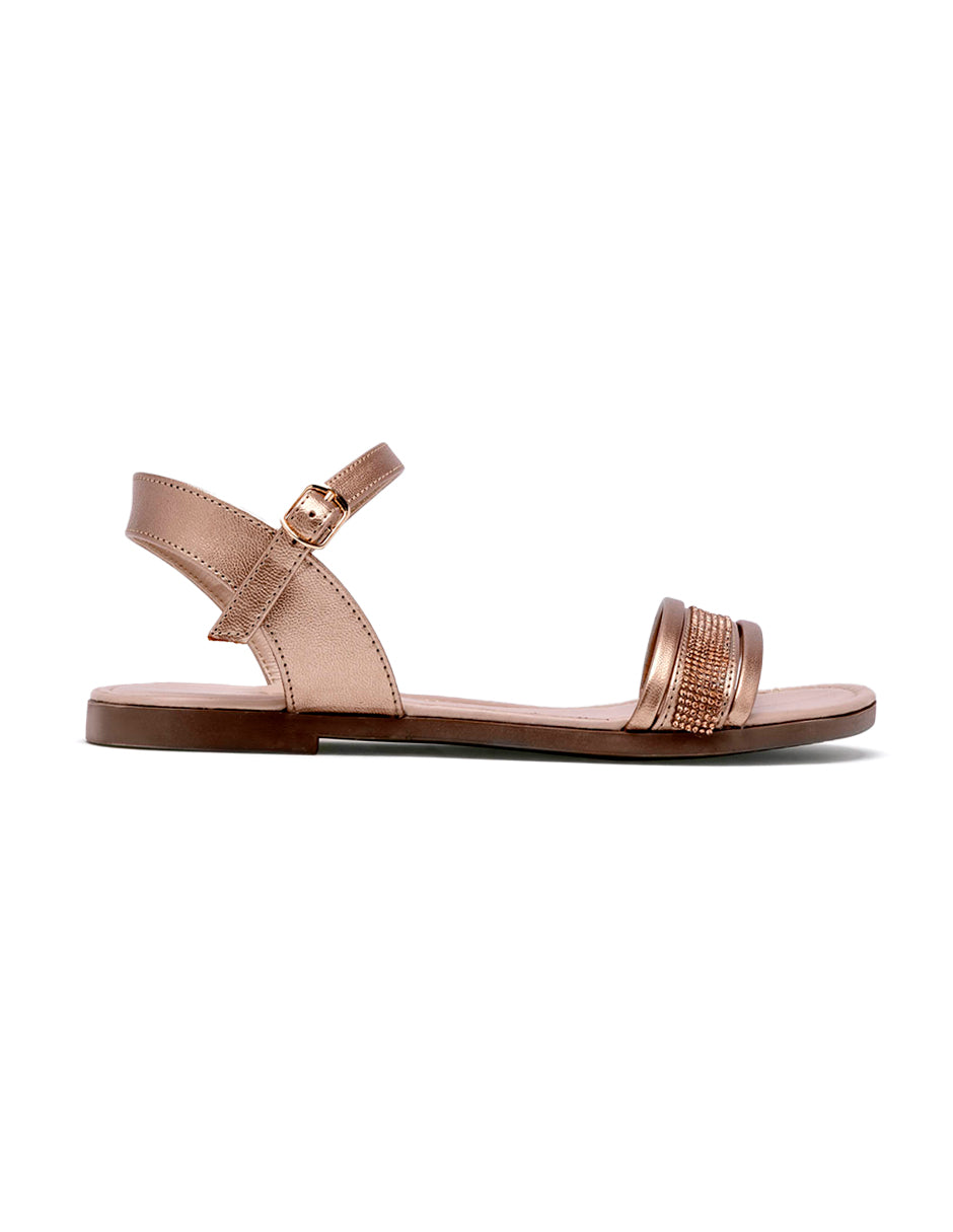 Sandalias de piso Color Rosa Para Mujer De RBCOLLECTION