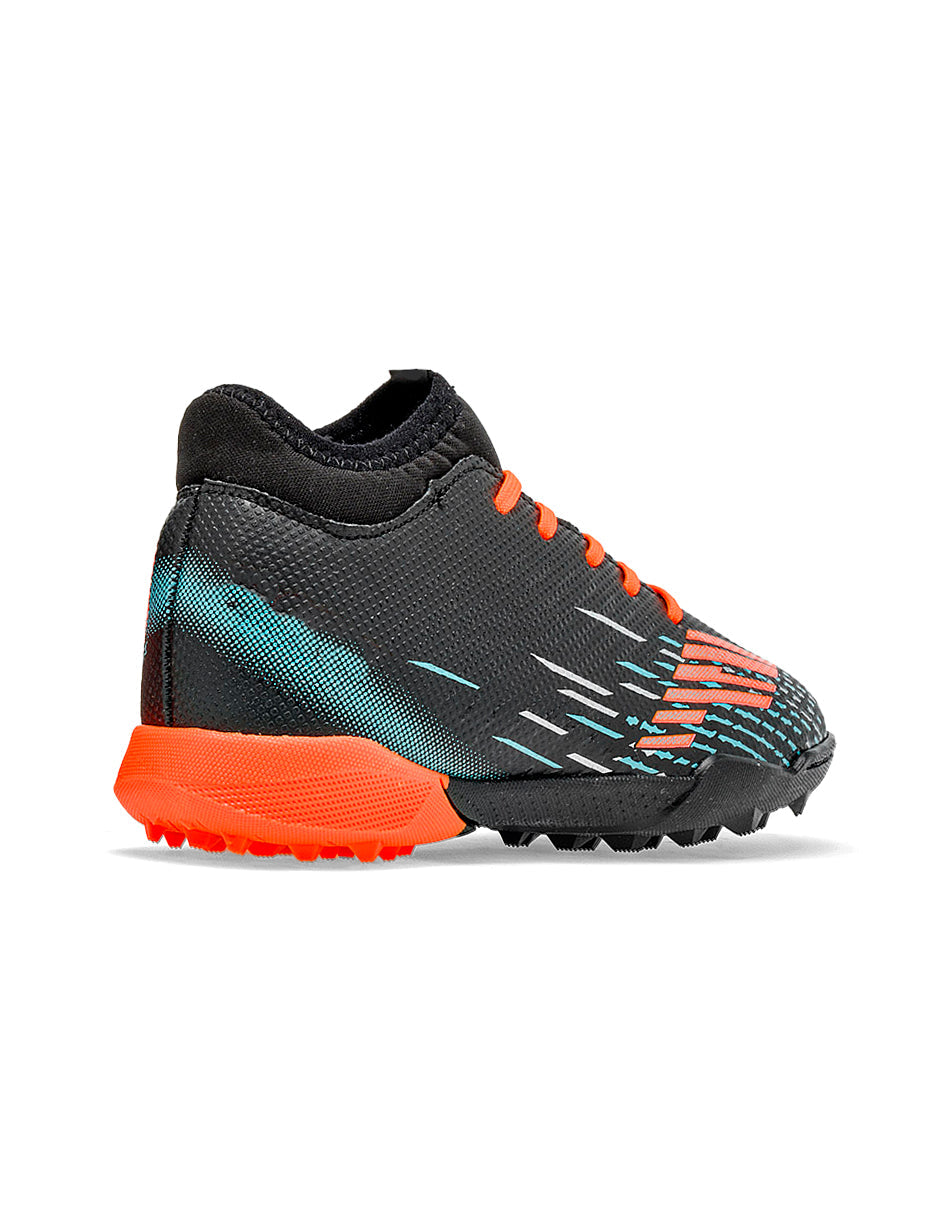 Tenis para fútbol Color Negro Con Naranja Para Mujer De RBBASICS