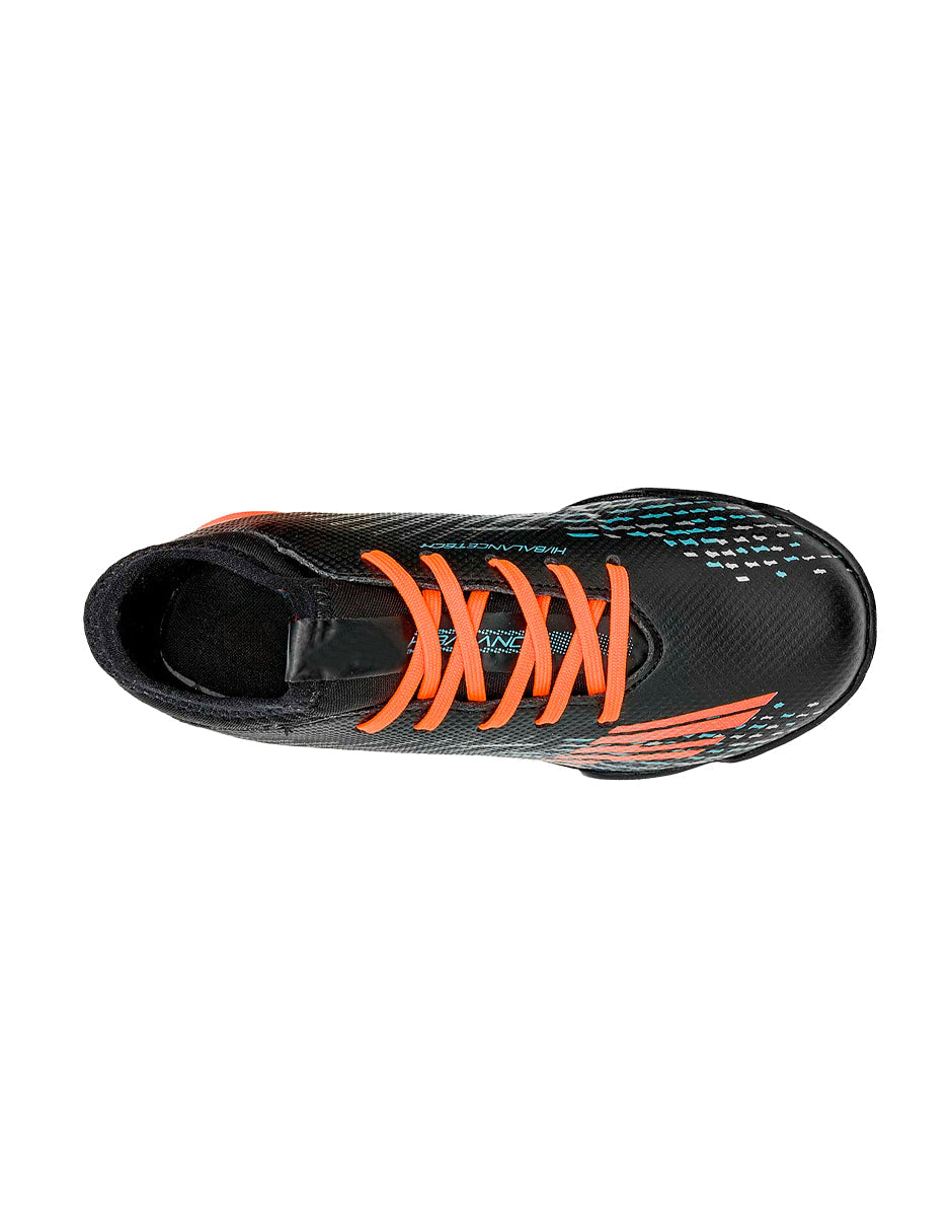 Tenis para fútbol Color Negro Con Naranja Para Mujer De RBBASICS