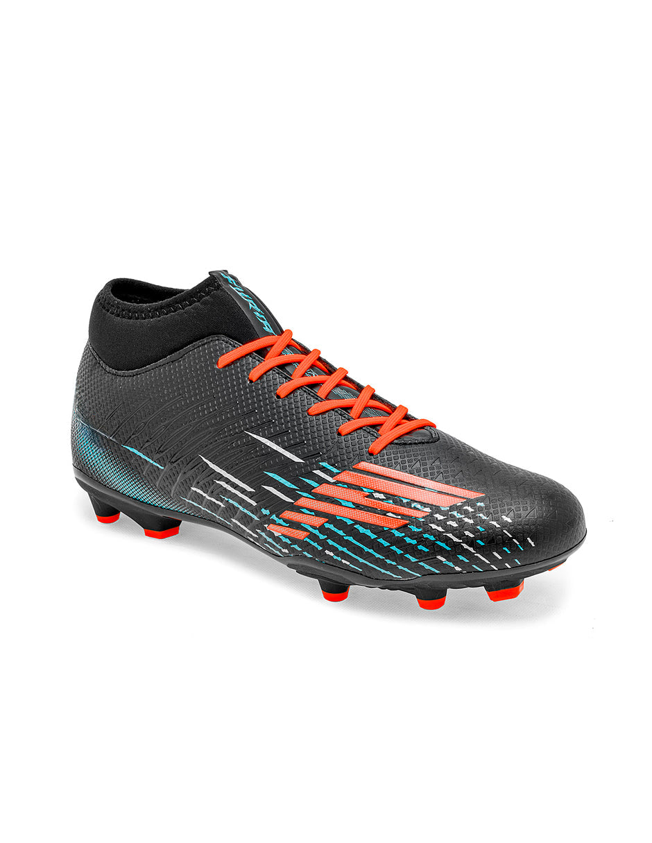 Tenis para fútbol Color Negro Con Naranja Para Mujer De RBBASICS