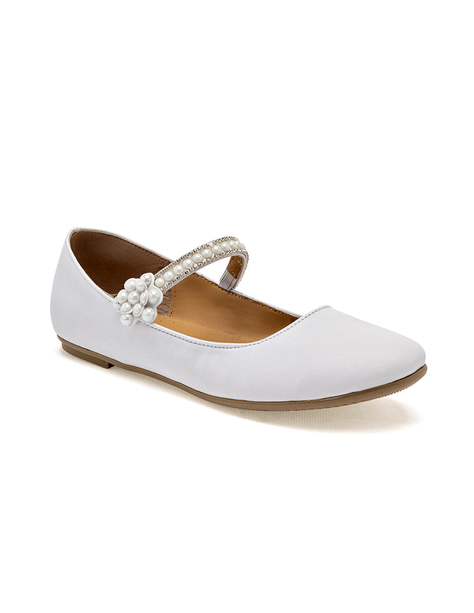 Flats puntales Color Blanco Para Mujer De RBCOLLECTION