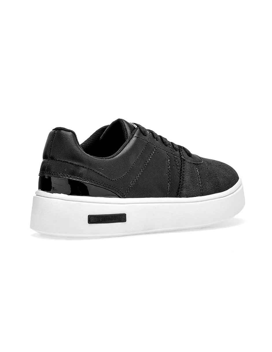 Tenis con cordones Color Negro Para Mujer De RBCOLLECTION