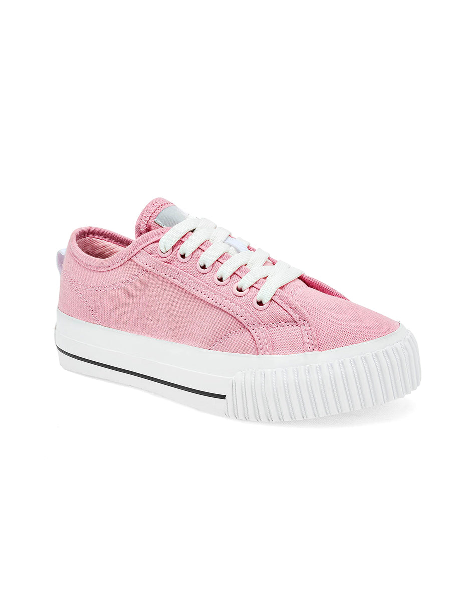 Tenis con cordones Color Rosa Para Mujer De RBCOLLECTION