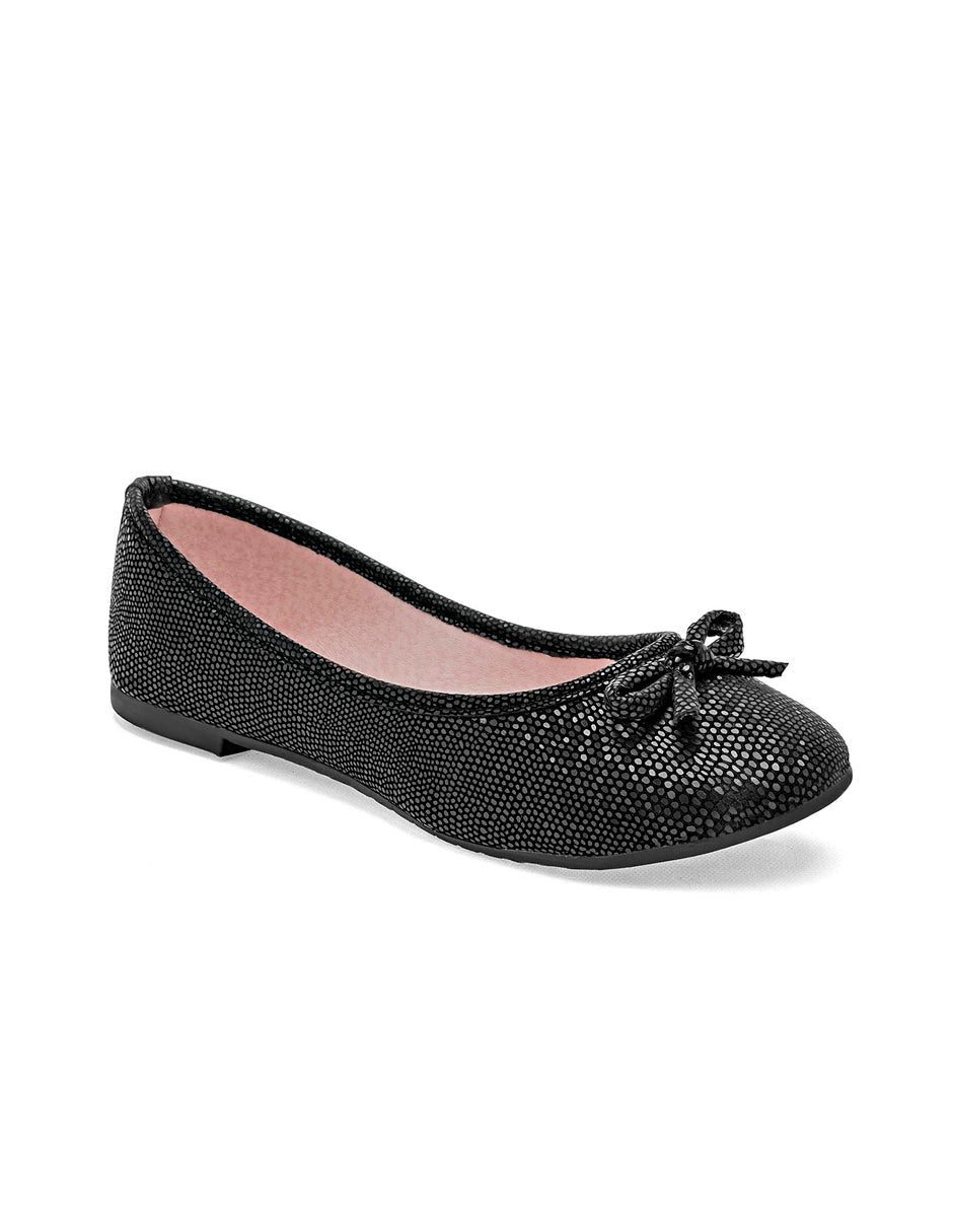 Flats puntales Color Negro Para Mujer De RBBASICS