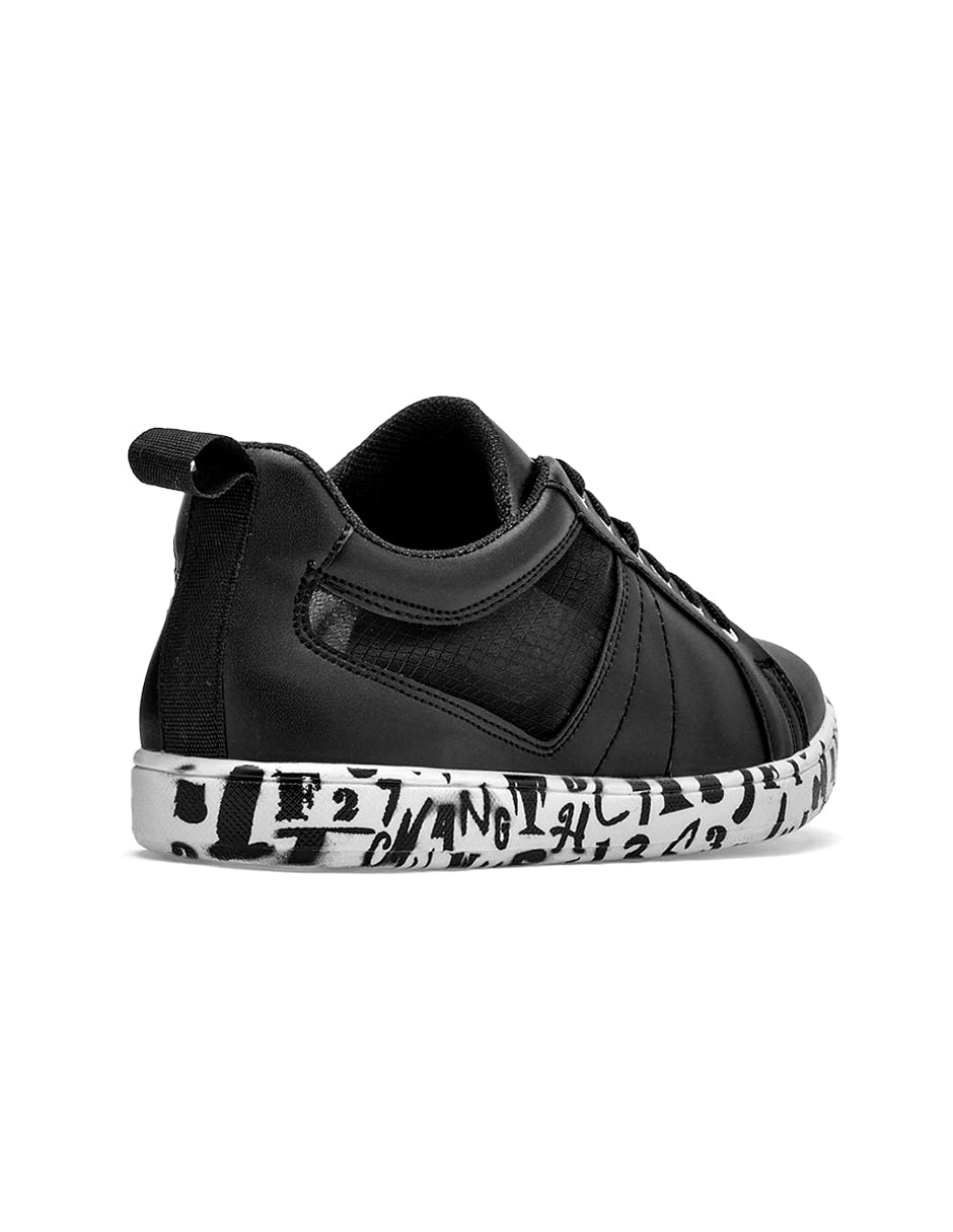 Tenis con cordones Color Negro Para Mujer De RBCOLLECTION