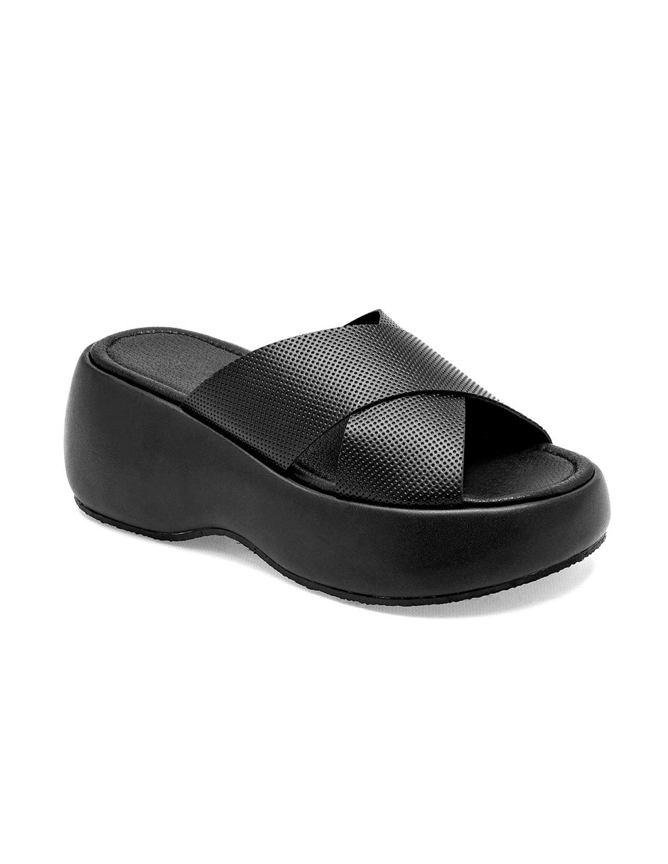 Sandalias con plataforma Color Negro Para Mujer De RBCOLLECTION