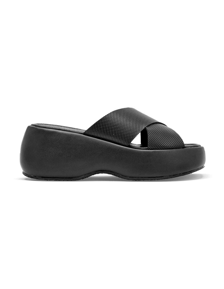 Sandalias con plataforma Color Negro Para Mujer De RBCOLLECTION