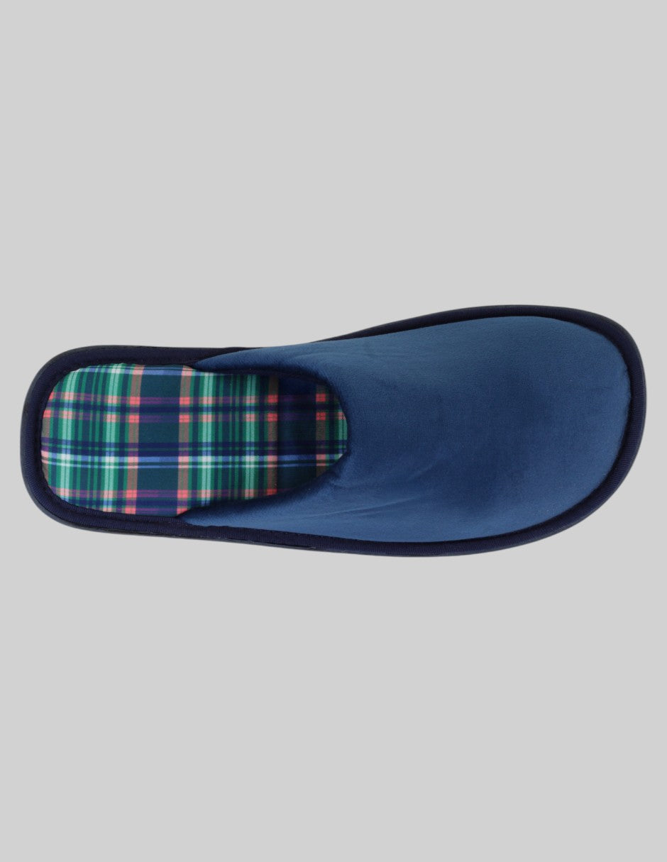Pantuflas Confort en Textil – Azul