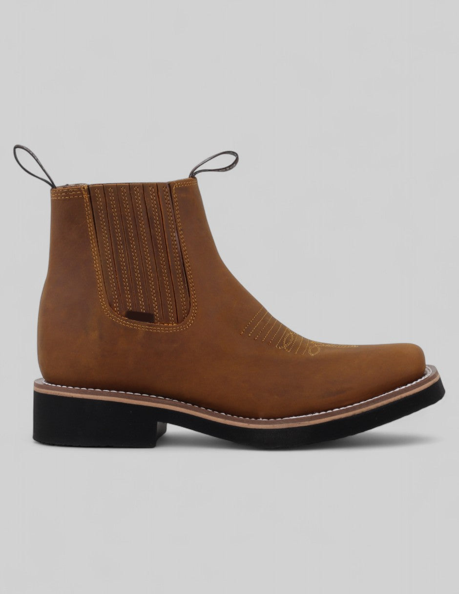 Botas tipo western Exterior Piel Color Café Para Hombre De RBCOLLECTION