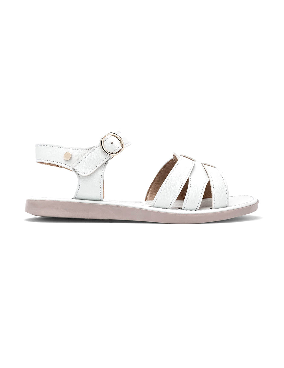 Sandalias de piso Color Blanco Para Mujer De RBCOLLECTION