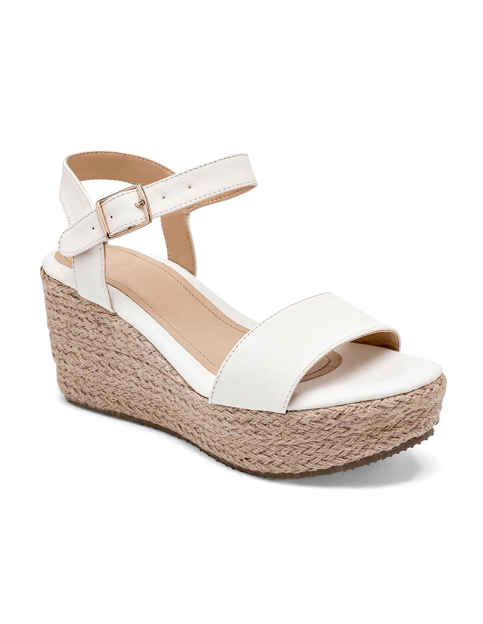 Sandalias con plataforma Color Blanco Para Mujer De RBCOLLECTION