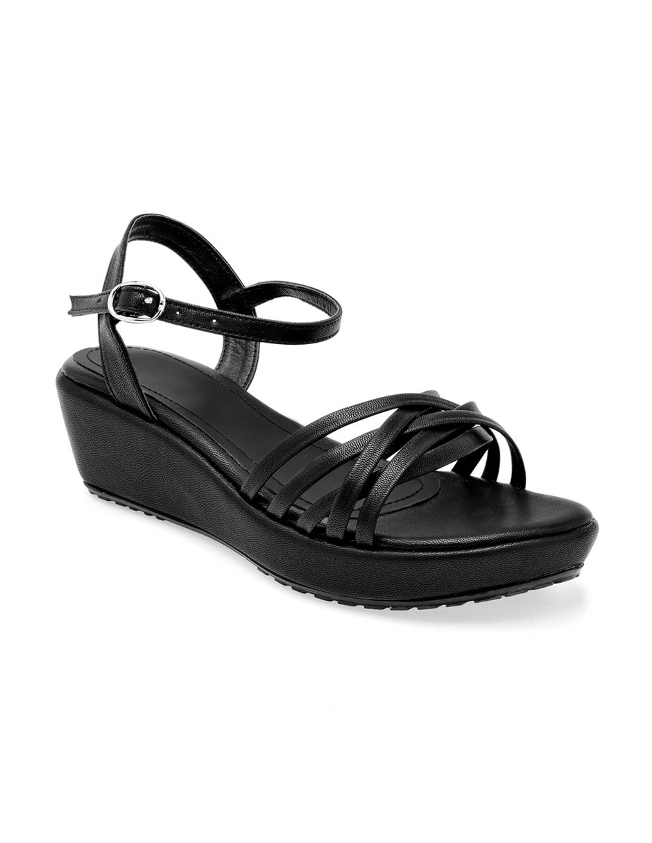 Sandalias de piso Color Negro Para Mujer De RBBASICS