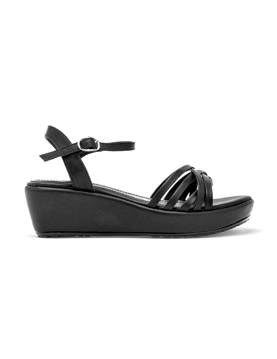 Sandalias de piso Color Negro Para Mujer De RBBASICS