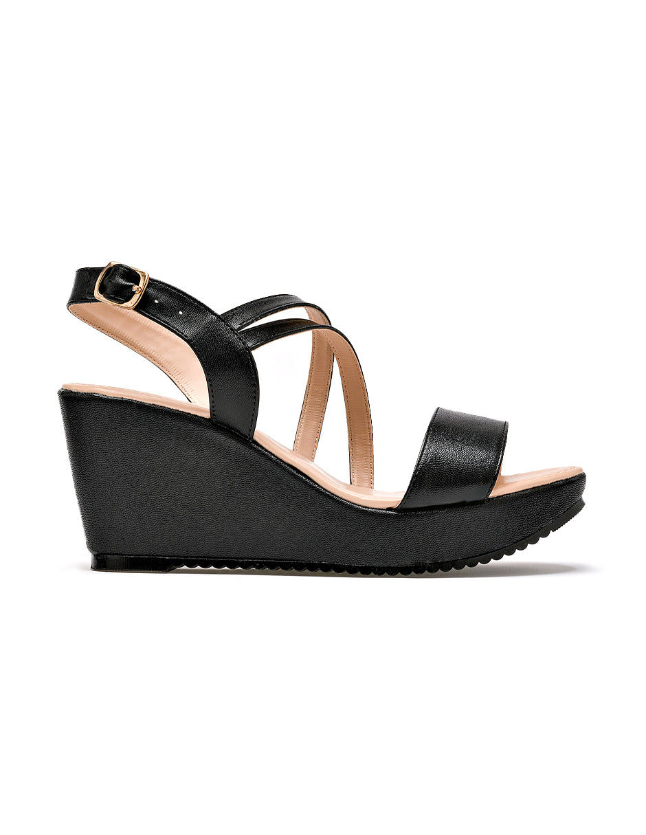 Sandalias con plataforma Color Negro Para Mujer De RBCOLLECTION