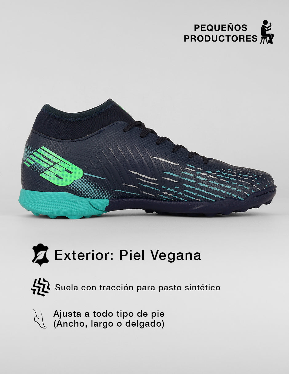 Tenis para fútbol  Sport en Piel vegana – Azul