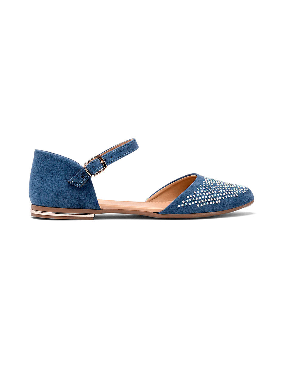 Loafers Color Azul Para Mujer De RBBASICS