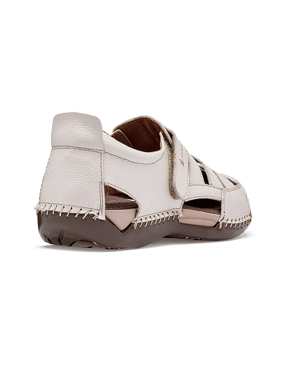 Sandalias de piso Color Beige  Para Mujer De RBCOLLECTION