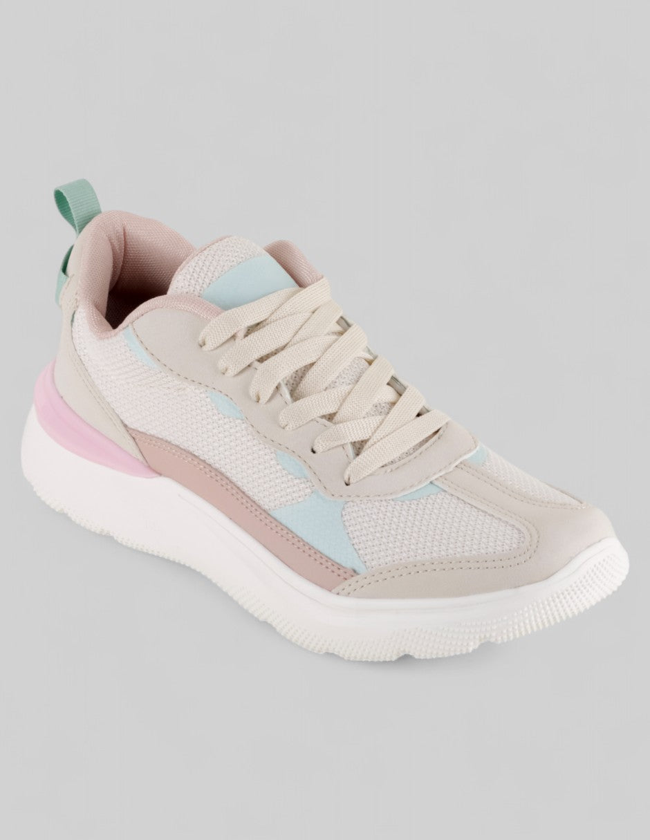Tenis para entrenamiento Exterior Textil Color Beige Para Mujer De RBMOVE