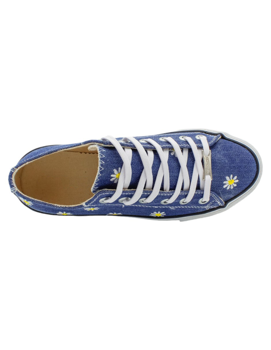 Tenis con cordones  SOUL en Textil – Azul