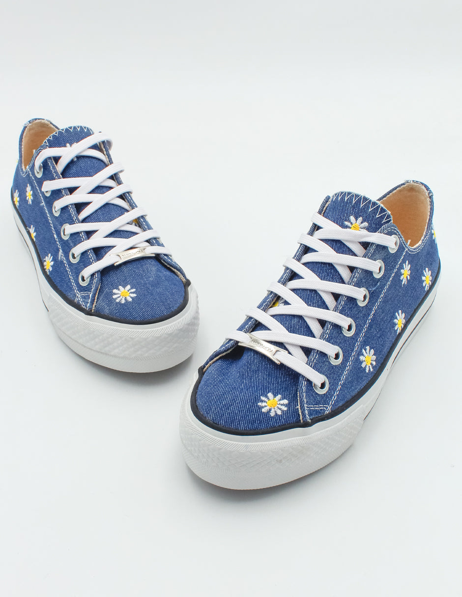 Tenis con cordones  SOUL en Textil – Azul