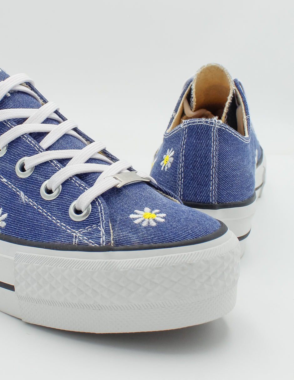 Tenis con cordones  SOUL en Textil – Azul