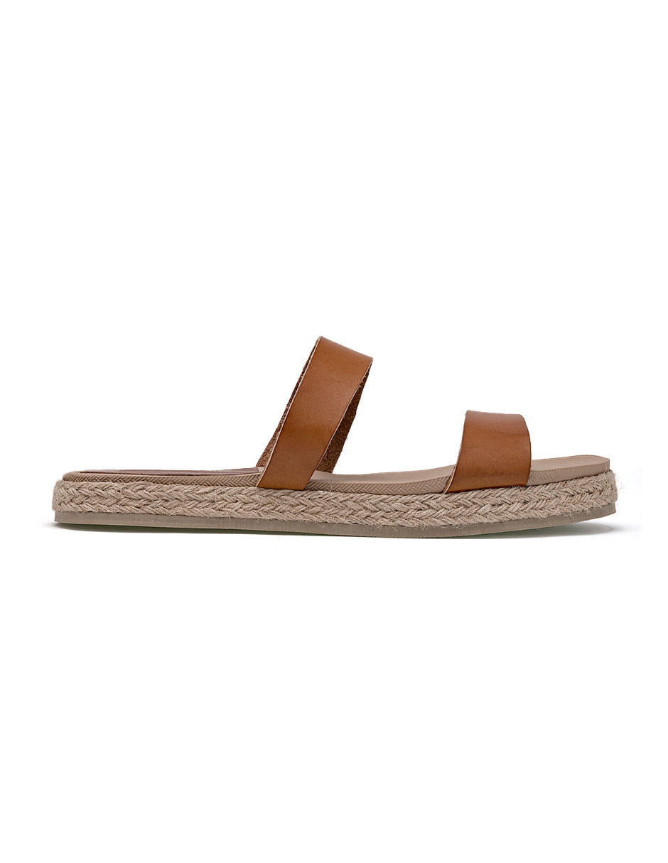 Sandalias de piso Color Camel Para Mujer De RBBASICS