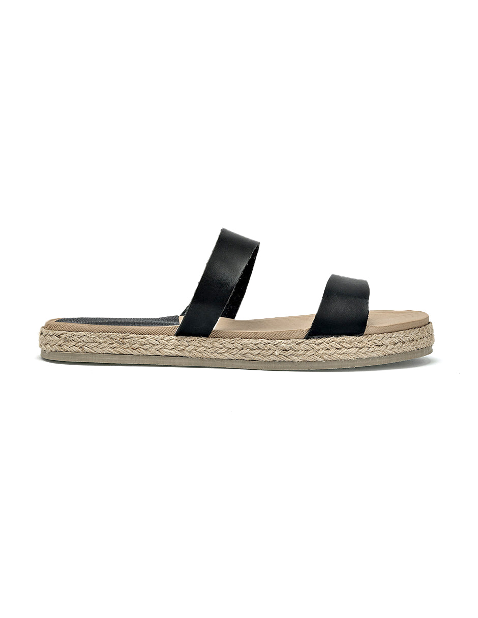 Sandalias de piso Color Negro Para Mujer De RBBASICS