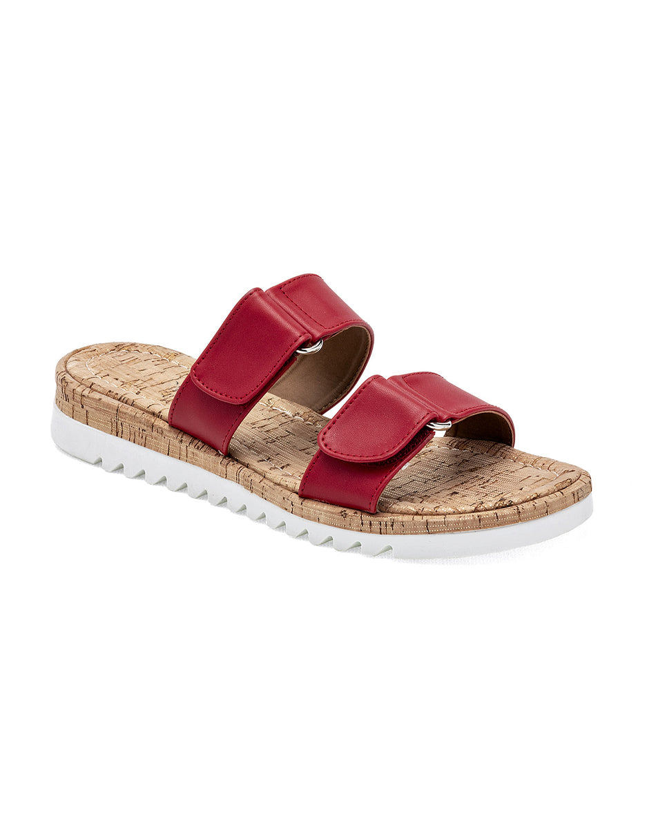 Sandalias de piso Color Rojo Para Mujer De RBCOLLECTION