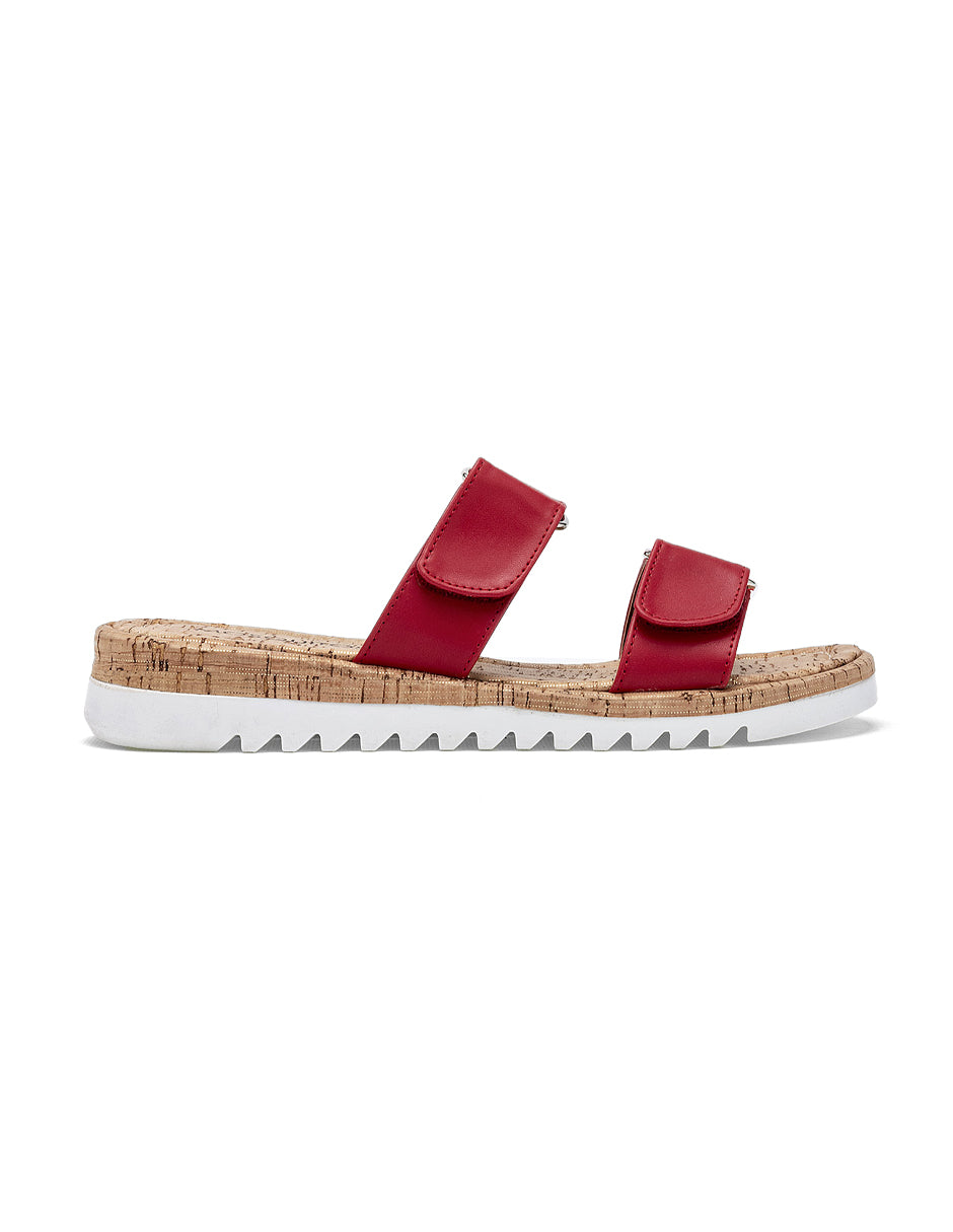 Sandalias de piso Color Rojo Para Mujer De RBCOLLECTION