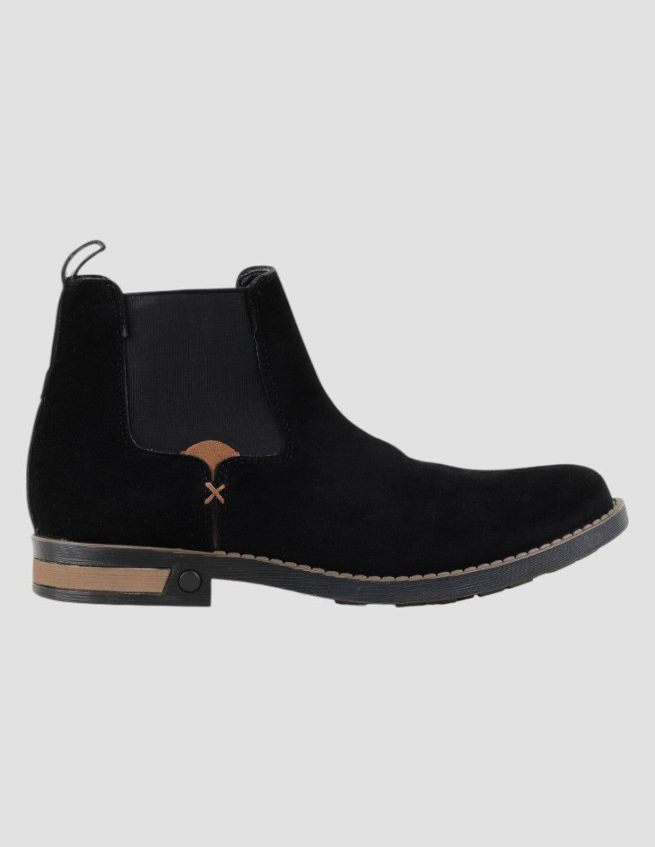 Botas tipo western West en Piel – Negro