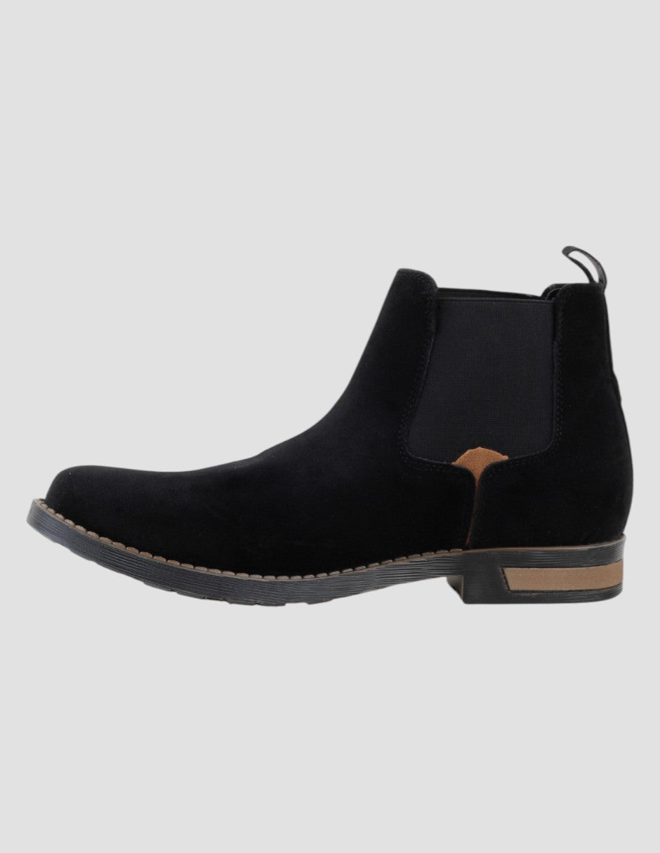Botas tipo western West en Piel – Negro