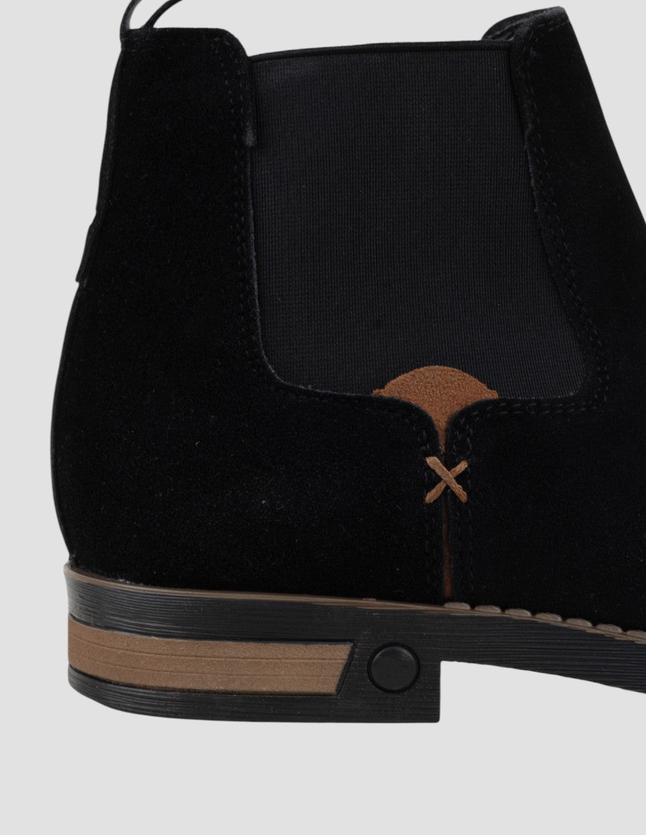 Botas tipo western West en Piel – Negro