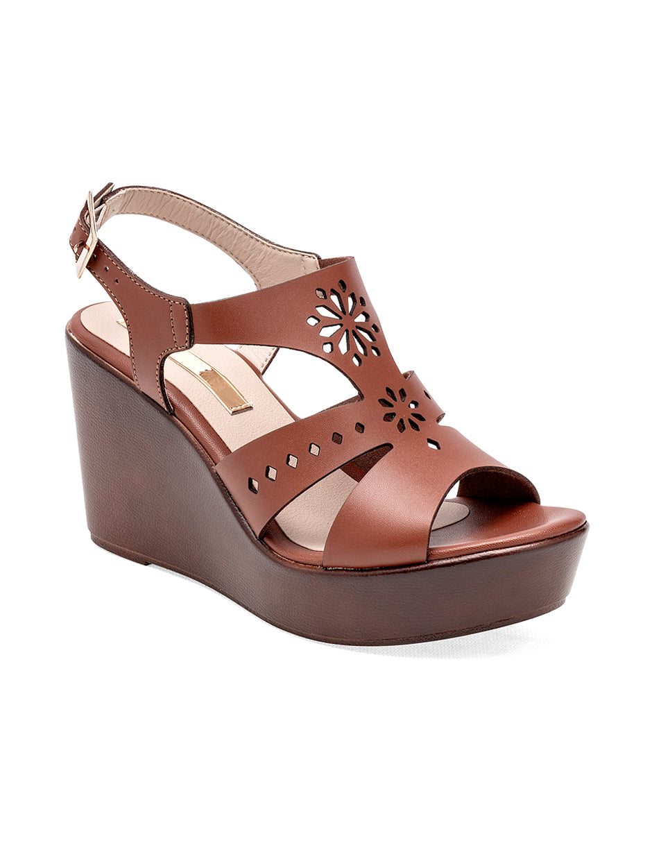 Sandalias con plataforma Color Camel Para Mujer De RBCOLLECTION