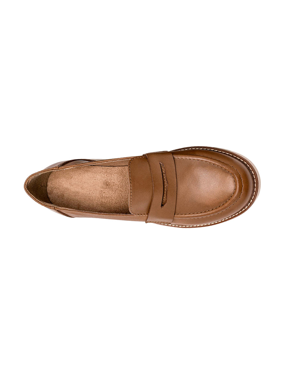 Mocasines Color Camel Para Mujer De RBCOLLECTION